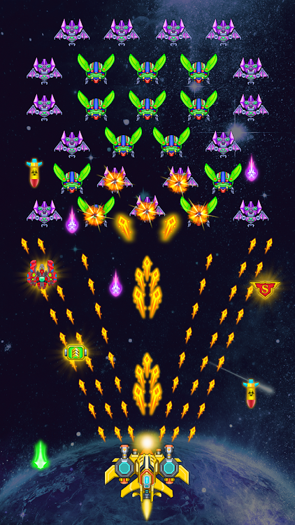 #7. Galaxy Attack: Space Battle (Android) By: Rainbow 5s Ltd