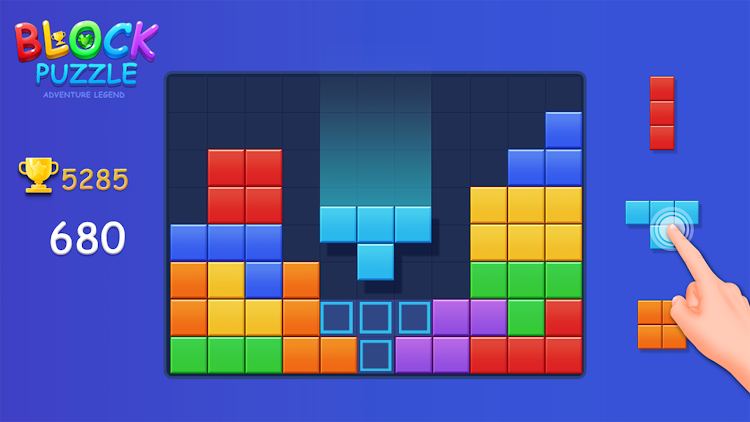 #9. Puzzle block blast Brain Game (Android) By: H.T Game