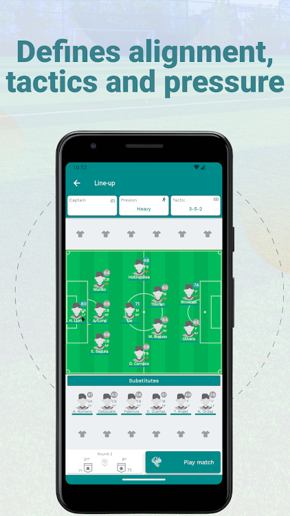 #5. Superkickoff - Soccer manager (Android) By: Bleutecmedia