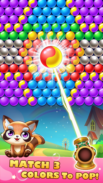 #4. Bubble Shooter 2 ：Pets Home (Android) By: H.T Game