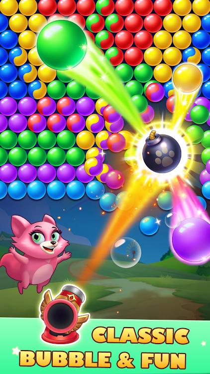 #5. Bubble Shooter 2 ：Pets Home (Android) By: H.T Game