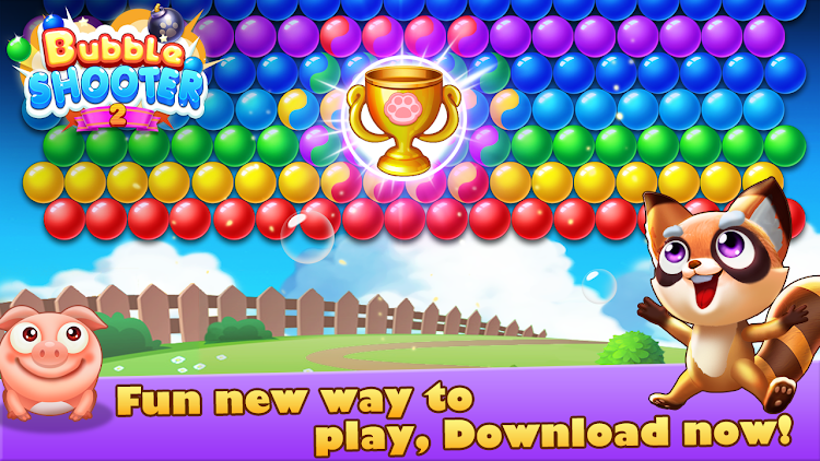 #8. Bubble Shooter 2 ：Pets Home (Android) By: H.T Game