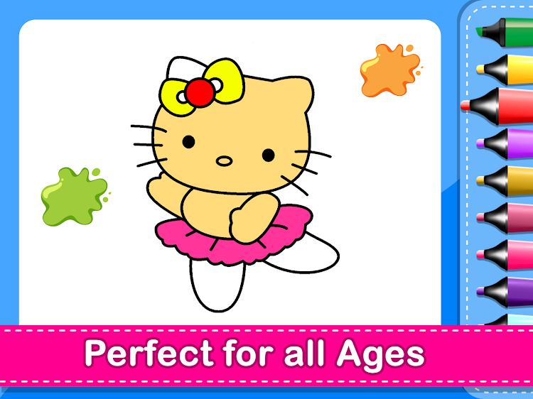 #2. Coloring Games: Color & Paint (Android) By: Supergirl Game Studio