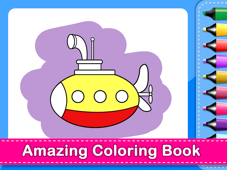 #6. Coloring Games: Color & Paint (Android) By: Supergirl Game Studio