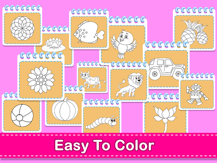 #10. Coloring Games: Color & Paint (Android) By: Supergirl Game Studio