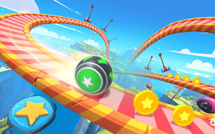 #9. 3D Super Rolling Ball Race (Android) By: FALCON GAME STUDIO