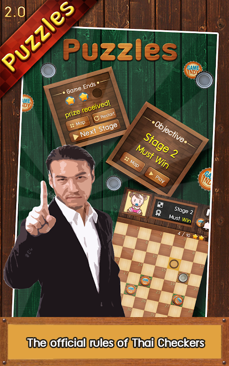 #8. Thai Checkers - Genius Puzzle (Android) By: GAMEINDY