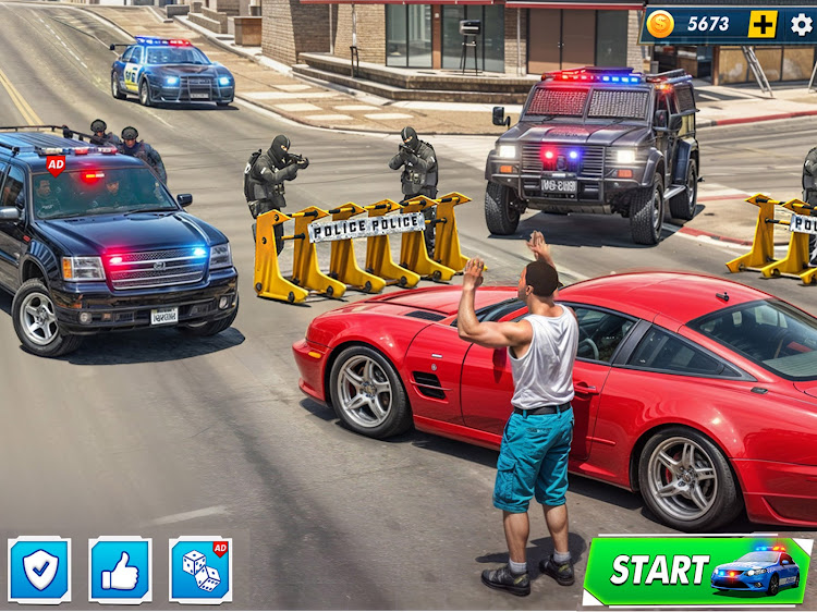 #5. Highway Police Chase Cop Games (Android) By: K Zee Games