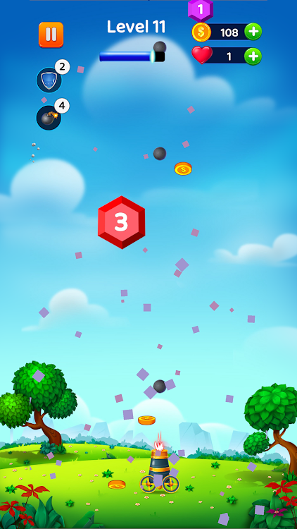 #7. Cannon Ball Blast (Android) By: Praisan games