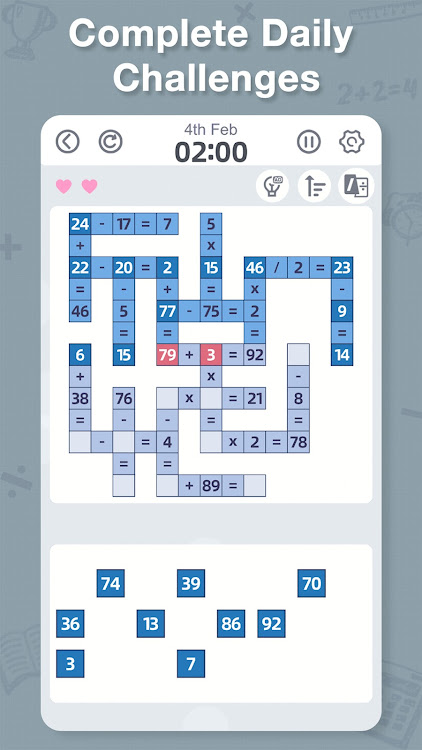 #2. CrossMath - Number Puzzle Game (Android) By: Aged Studio Limited