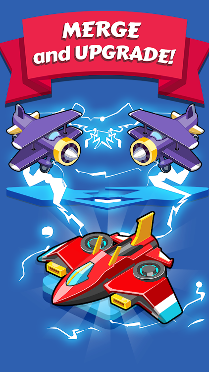 #2. Merge Planes Idle Plane Game (Android) By: Panther & Leopard