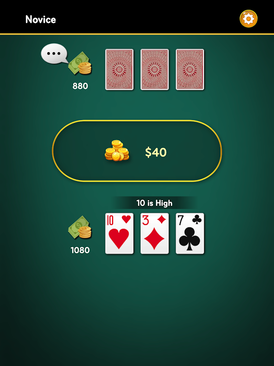 #8. Three Card Brag (Android) By: Red Game