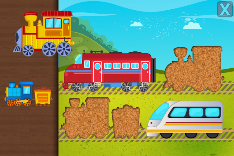 #2. Trains Jigsaw Puzzles for Kids (Android) By: Pixel Envision Ltd.