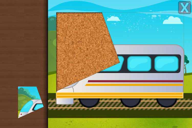 #7. Trains Jigsaw Puzzles for Kids (Android) By: Pixel Envision Ltd.