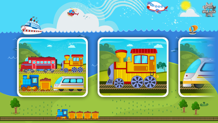 #9. Trains Jigsaw Puzzles for Kids (Android) By: Pixel Envision Ltd.