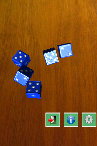 #5. Dice Roller 3d - Shake & Roll (Android) By: infusoft