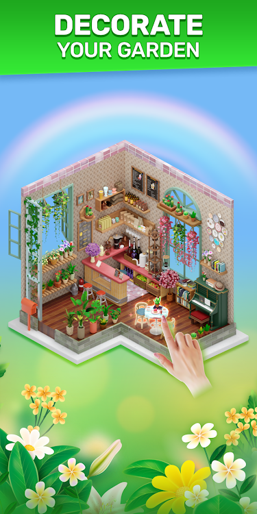 #4. Tile Garden : Tiny Home Design (Android) By: Lobstar Games Corp.