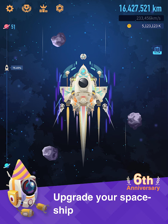 #9. Space Colonizers Idle Clicker (Android) By: CapPlay