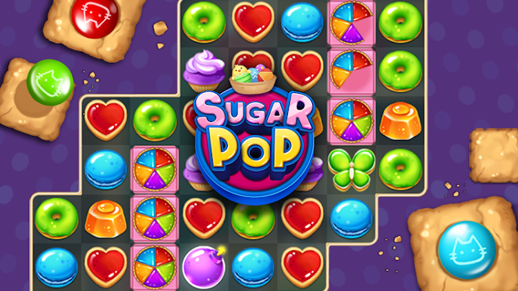 #2. Sugar POP - Sweet Match 3 (Android) By: SUPERBOX Inc