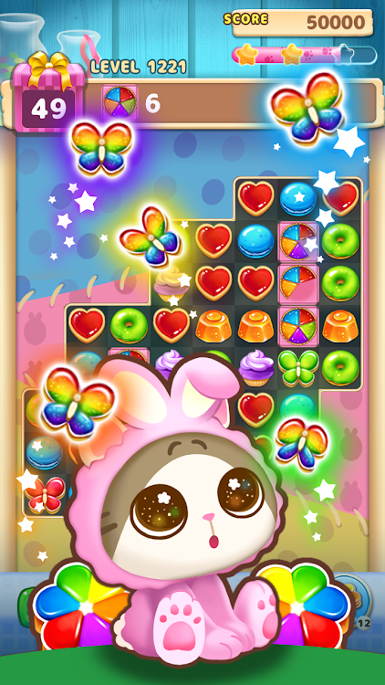 #7. Sugar POP - Sweet Match 3 (Android) By: SUPERBOX Inc