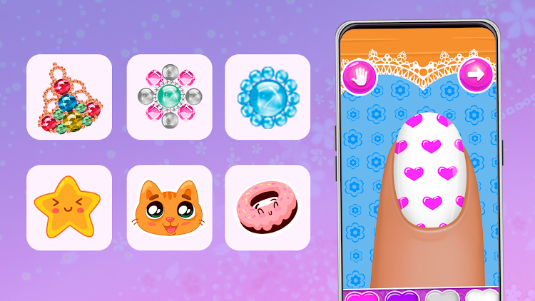 #3. Nail Salon : princess (Android) By: Y-Group games