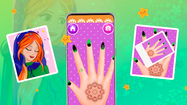 #4. Nail Salon : princess (Android) By: Y-Group games