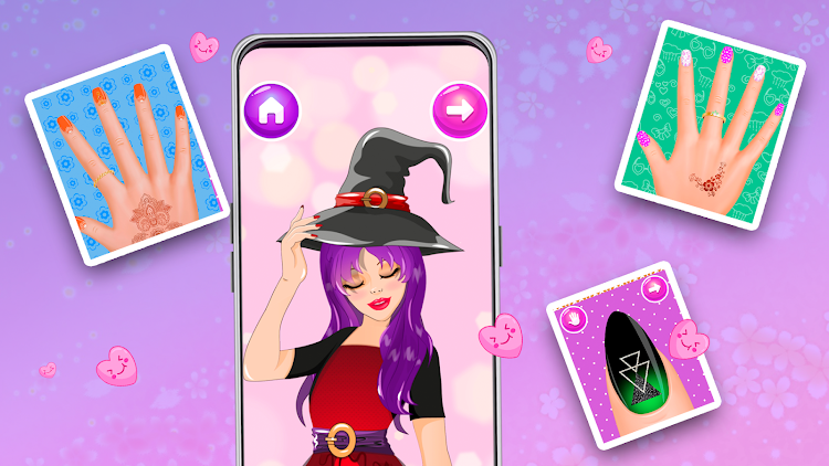 #6. Nail Salon : princess (Android) By: Y-Group games