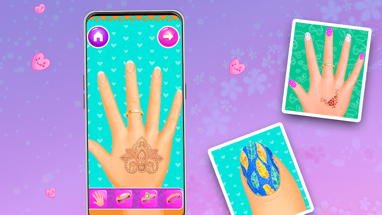 #7. Nail Salon : princess (Android) By: Y-Group games