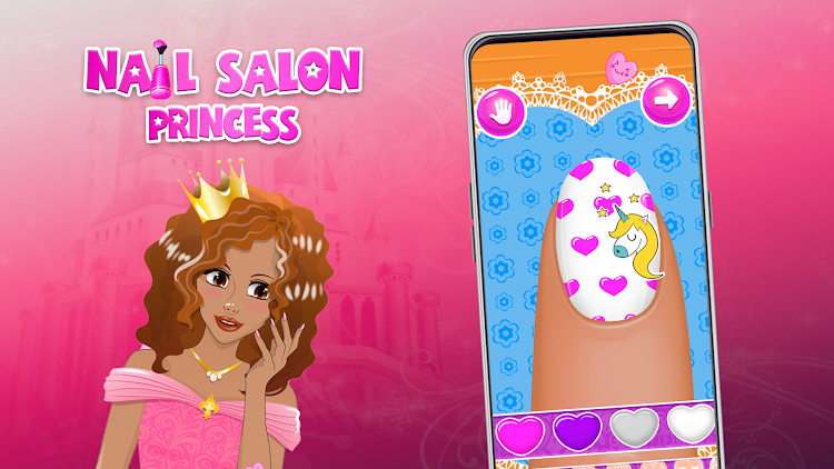 #9. Nail Salon : princess (Android) By: Y-Group games