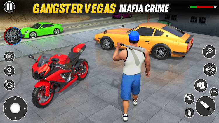 #8. Gangster Vegas Crime Car Games (Android) By: Italy Games studios