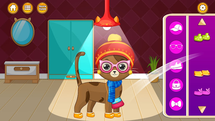 #2. Virtual cat pet care life (Android) By: Lion Roar