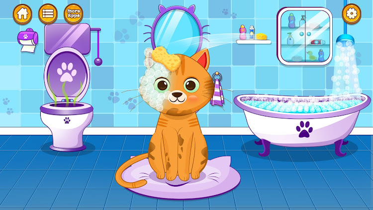 #3. Virtual cat pet care life (Android) By: Lion Roar