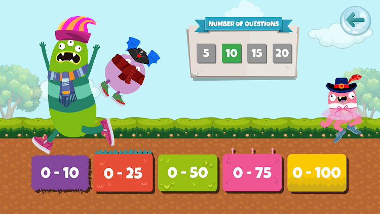 #3. Fun Monster Math: Primary Math (Android) By: TnTGameWorks