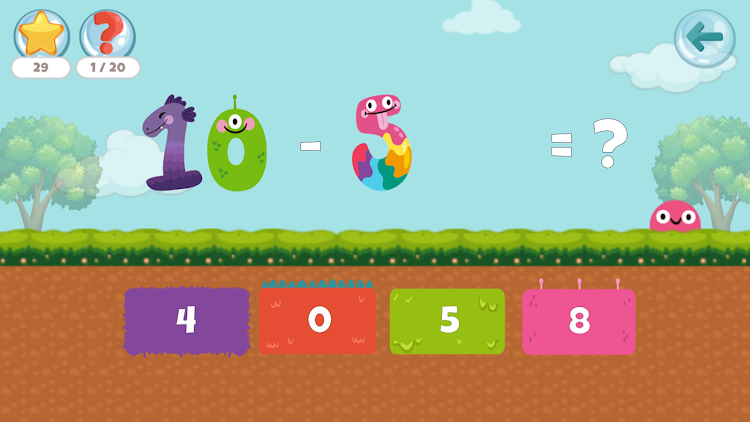 #4. Fun Monster Math: Primary Math (Android) By: TnTGameWorks