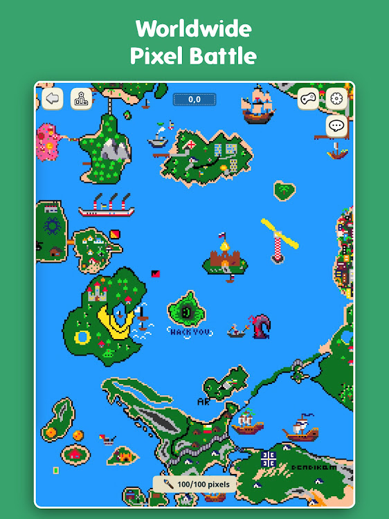 #7. R Place - Pixel Battle Online (Android) By: Pixel Places Game