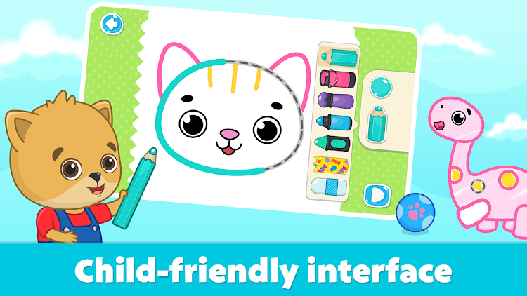 #2. Drawing Games for Kids (Android) By: Bimi Boo Kids Learning Games for Toddlers FZ-LLC