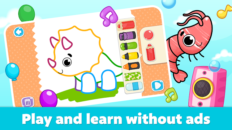 #4. Drawing Games for Kids (Android) By: Bimi Boo Kids Learning Games for Toddlers FZ-LLC