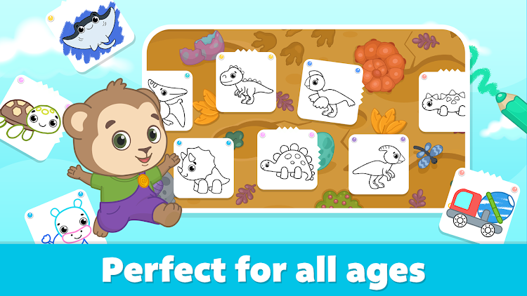 #5. Drawing Games for Kids (Android) By: Bimi Boo Kids Learning Games for Toddlers FZ-LLC