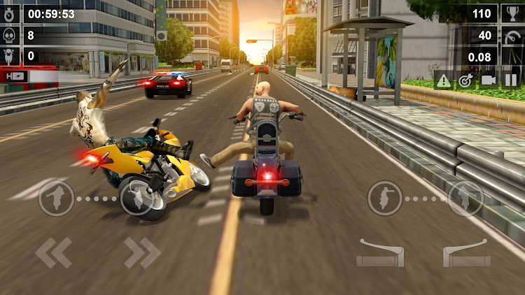 #2. Road Rush - Street Bike Race (Android) By: Supercode Games