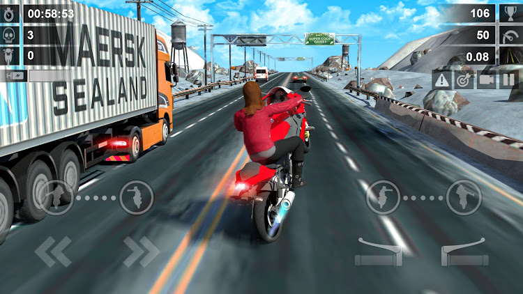 #4. Road Rush - Street Bike Race (Android) By: Supercode Games