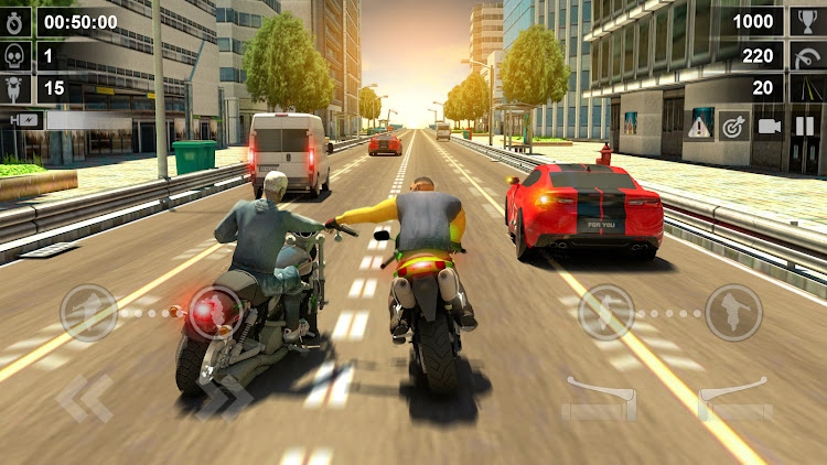 #5. Road Rush - Street Bike Race (Android) By: Supercode Games