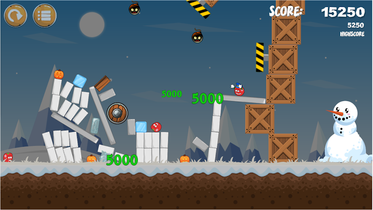 #8. Pumpkins knock down (Android) By: Enerdc games