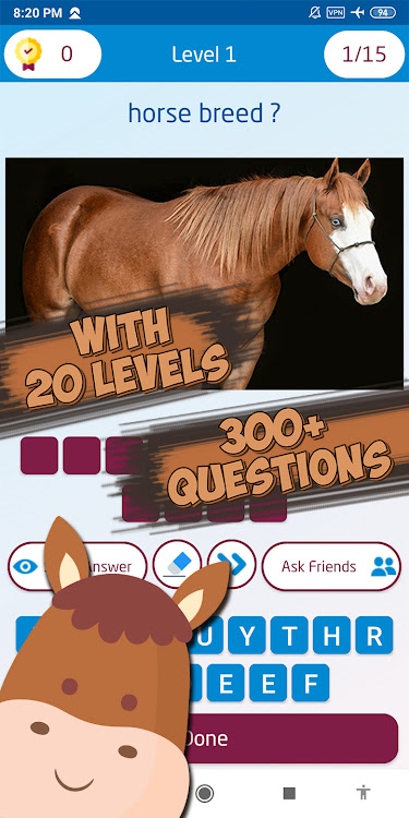 #3. Guess the horse breed (Android) By: khicomro