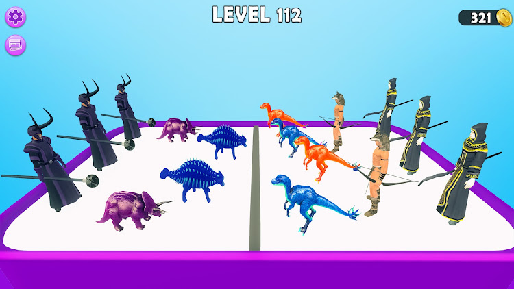 #6. Dinosaur Merge Battle Fight (Android) By: Torque Gamers