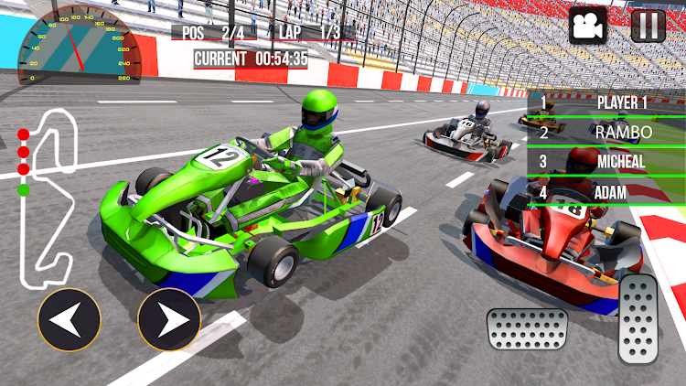 #2. Go Kart Racing Games Car Race (Android) By: Games For Fun Studios