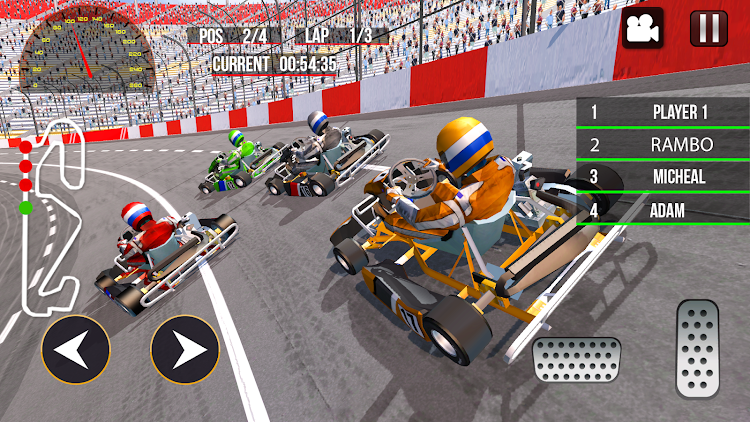 #3. Go Kart Racing Games Car Race (Android) By: Games For Fun Studios