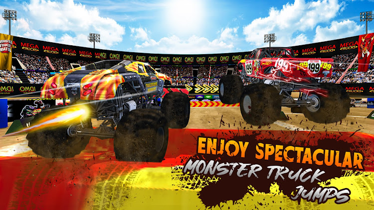 #3. Monster Truck 4x4 Truck Racing (Android) By: Connect Game Studios - Car Racing Games