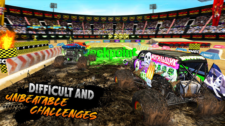 #4. Monster Truck 4x4 Truck Racing (Android) By: Connect Game Studios - Car Racing Games