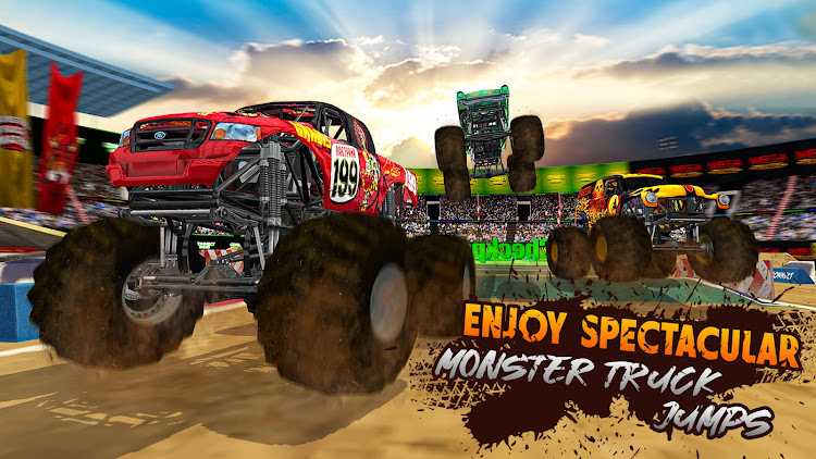 #5. Monster Truck 4x4 Truck Racing (Android) By: Connect Game Studios - Car Racing Games