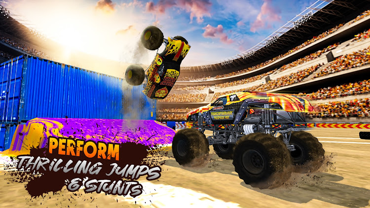 #7. Monster Truck 4x4 Truck Racing (Android) By: Connect Game Studios - Car Racing Games